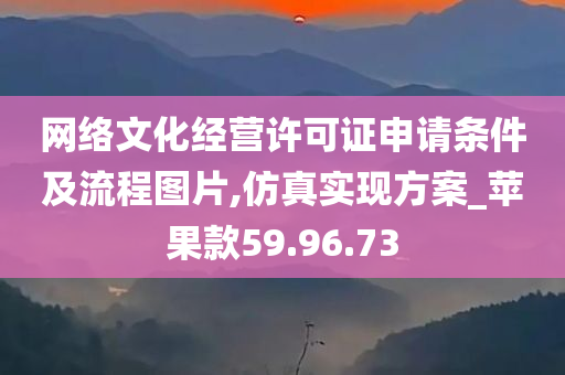 网络文化经营许可证申请条件及流程图片,仿真实现方案_苹果款59.96.73