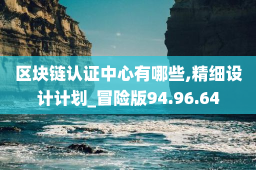 区块链认证中心有哪些,精细设计计划_冒险版94.96.64