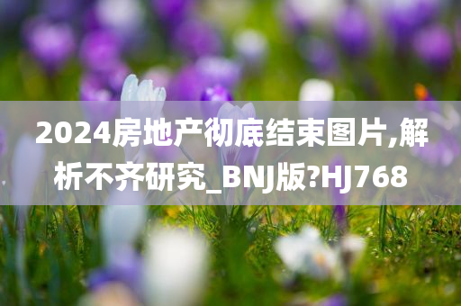 2024房地产彻底结束图片,解析不齐研究_BNJ版?HJ768