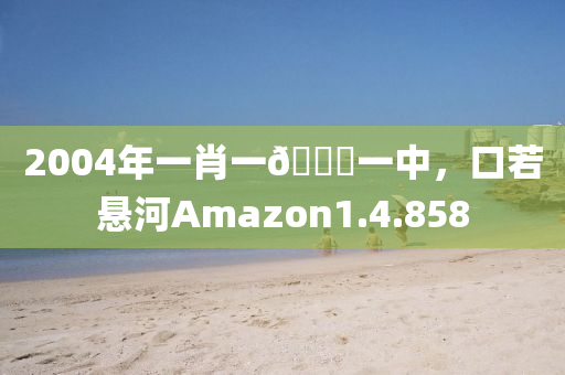 2004年一肖一🐎一中，口若悬河Amazon1.4.858