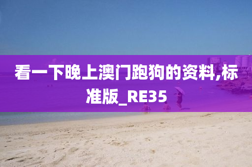 看一下晚上澳门跑狗的资料,标准版_RE35