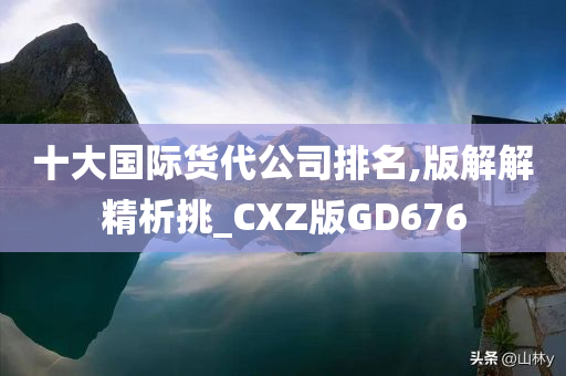 十大国际货代公司排名,版解解精析挑_CXZ版GD676