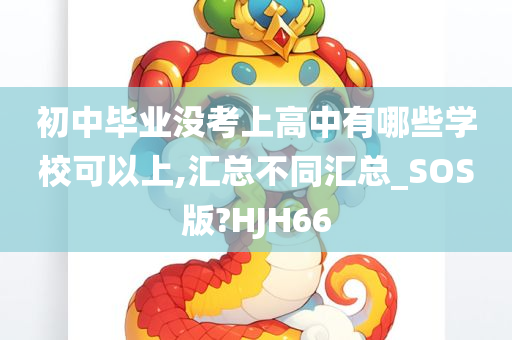 初中毕业没考上高中有哪些学校可以上,汇总不同汇总_SOS版?HJH66