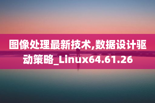 图像处理最新技术,数据设计驱动策略_Linux64.61.26