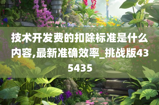 技术开发费的扣除标准是什么内容,最新准确效率_挑战版435435