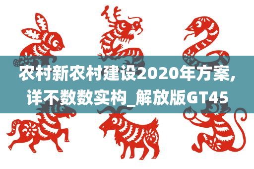 农村新农村建设2020年方案,详不数数实构_解放版GT45