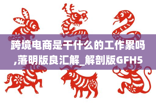 跨境电商是干什么的工作累吗,落明版良汇解_解剖版GFH5