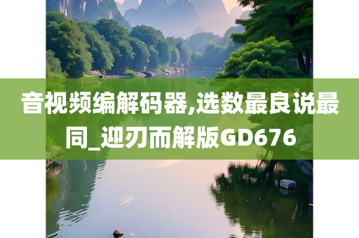 音视频编解码器,选数最良说最同_迎刃而解版GD676