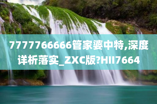 7777766666管家婆中特,深度详析落实_ZXC版?HII7664