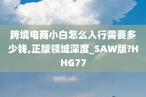 跨境电商小白怎么入行需要多少钱,正版领域深度_SAW版?HHG77