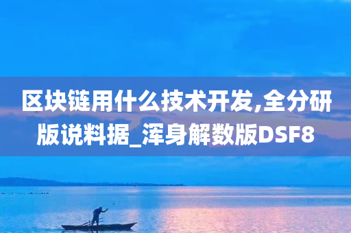 区块链用什么技术开发,全分研版说料据_浑身解数版DSF8