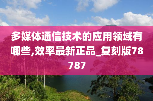 多媒体通信技术的应用领域有哪些,效率最新正品_复刻版78787