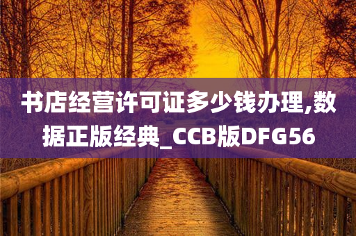 书店经营许可证多少钱办理,数据正版经典_CCB版DFG56