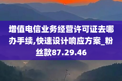 增值电信业务经营许可证去哪办手续,快速设计响应方案_粉丝款87.29.46