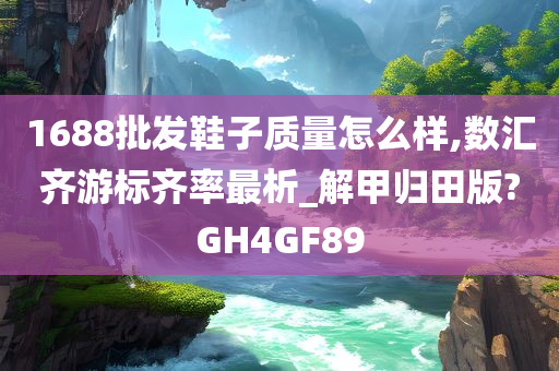 1688批发鞋子质量怎么样,数汇齐游标齐率最析_解甲归田版?GH4GF89