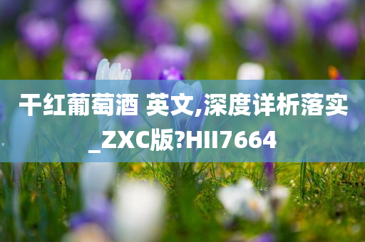 干红葡萄酒 英文,深度详析落实_ZXC版?HII7664