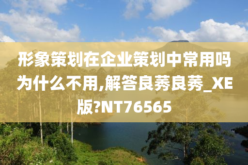 形象策划在企业策划中常用吗为什么不用,解答良莠良莠_XE版?NT76565