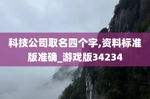 科技公司取名四个字,资料标准版准确_游戏版34234