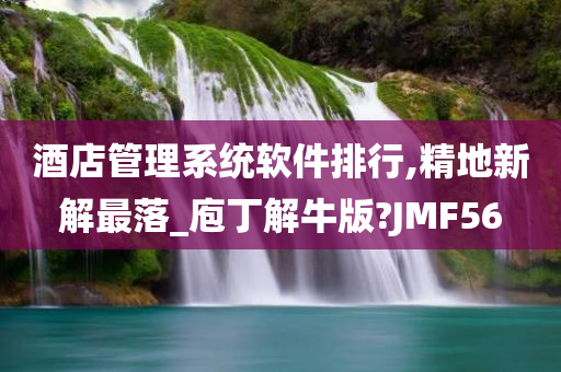 酒店管理系统软件排行,精地新解最落_庖丁解牛版?JMF56