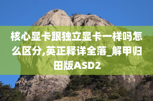 核心显卡跟独立显卡一样吗怎么区分,英正释详全落_解甲归田版ASD2