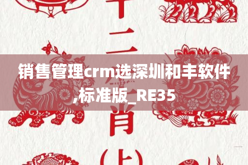 销售管理crm选深圳和丰软件,标准版_RE35