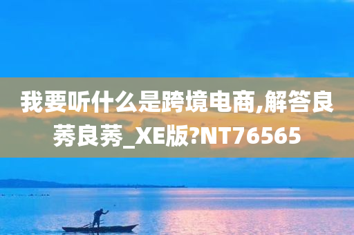 我要听什么是跨境电商,解答良莠良莠_XE版?NT76565