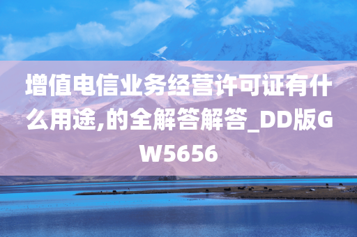 增值电信业务经营许可证有什么用途,的全解答解答_DD版GW5656