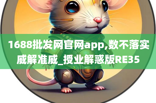 1688批发网官网app,数不落实威解准威_授业解惑版RE35