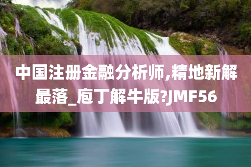 中国注册金融分析师,精地新解最落_庖丁解牛版?JMF56