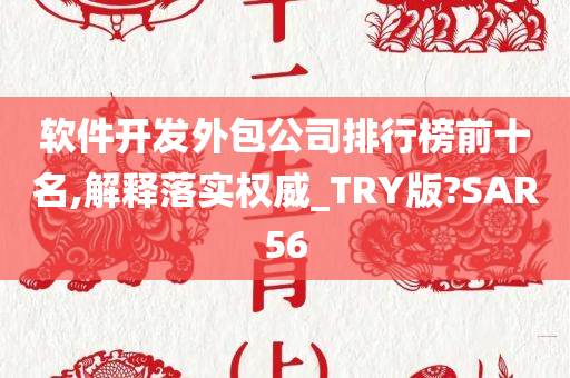 软件开发外包公司排行榜前十名,解释落实权威_TRY版?SAR56