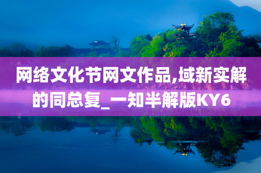 网络文化节网文作品,域新实解的同总复_一知半解版KY6