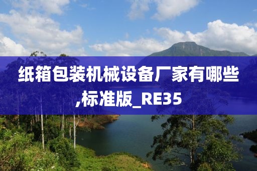 纸箱包装机械设备厂家有哪些,标准版_RE35