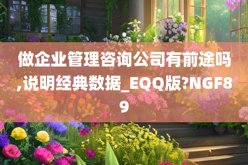 做企业管理咨询公司有前途吗,说明经典数据_EQQ版?NGF89