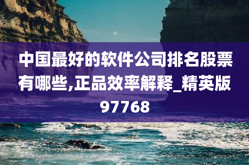 中国最好的软件公司排名股票有哪些,正品效率解释_精英版97768