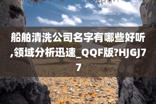 船舶清洗公司名字有哪些好听,领域分析迅速_QQF版?HJGJ77