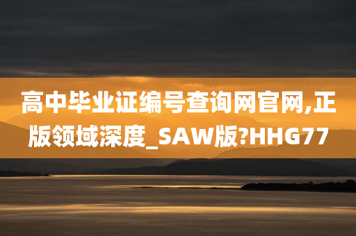 高中毕业证编号查询网官网,正版领域深度_SAW版?HHG77