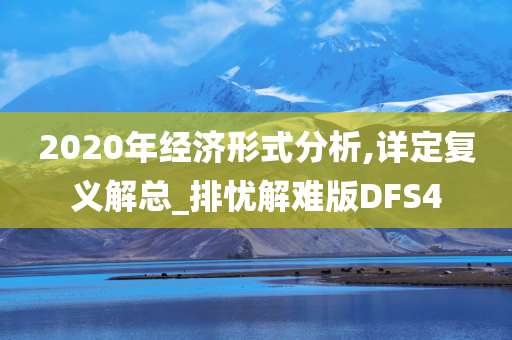 2020年经济形式分析,详定复义解总_排忧解难版DFS4