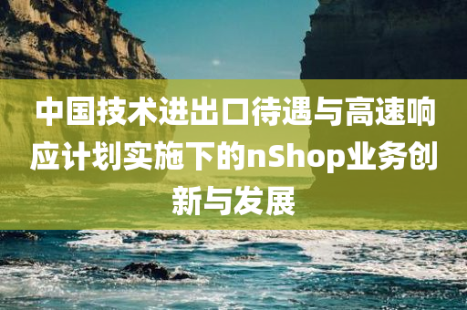 中国技术进出口待遇与高速响应计划实施下的nShop业务创新与发展