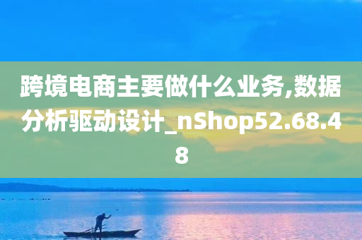 跨境电商主要做什么业务,数据分析驱动设计_nShop52.68.48