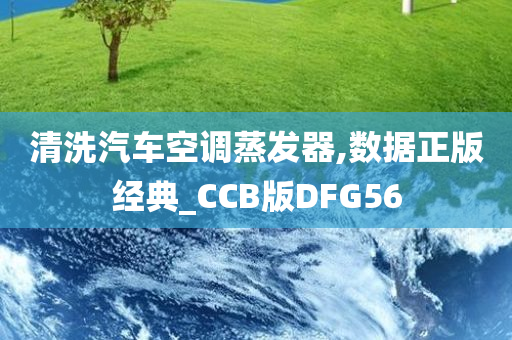 清洗汽车空调蒸发器,数据正版经典_CCB版DFG56