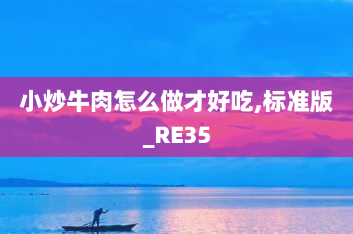 小炒牛肉怎么做才好吃,标准版_RE35