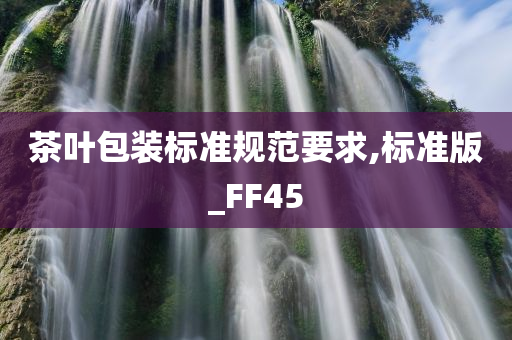 茶叶包装标准规范要求,标准版_FF45