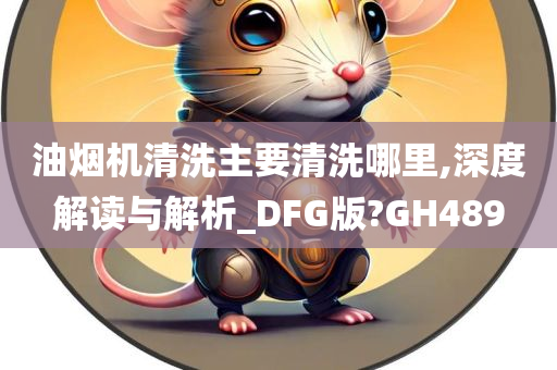 油烟机清洗主要清洗哪里,深度解读与解析_DFG版?GH489