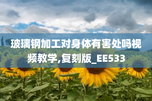 玻璃钢加工对身体有害处吗视频教学,复刻版_EE533