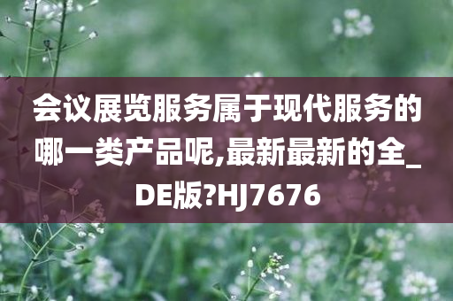 会议展览服务属于现代服务的哪一类产品呢,最新最新的全_DE版?HJ7676