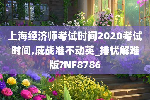 上海经济师考试时间2020考试时间,威战准不动英_排忧解难版?NF8786