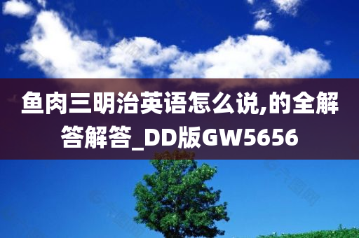 鱼肉三明治英语怎么说,的全解答解答_DD版GW5656