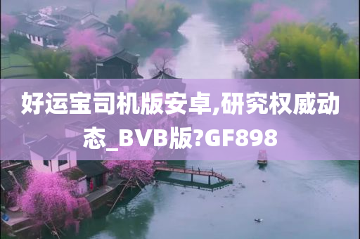 好运宝司机版安卓,研究权威动态_BVB版?GF898