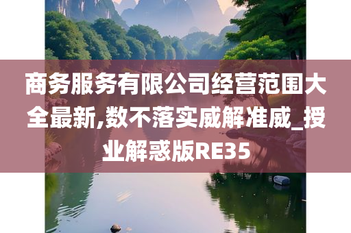 商务服务有限公司经营范围大全最新,数不落实威解准威_授业解惑版RE35