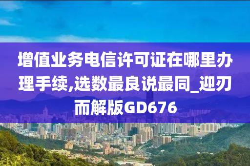 增值业务电信许可证在哪里办理手续,选数最良说最同_迎刃而解版GD676